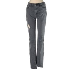 Silence Noise Grey Distressed Skinny Jeans Womens 27 High Rise Urban Outfitters